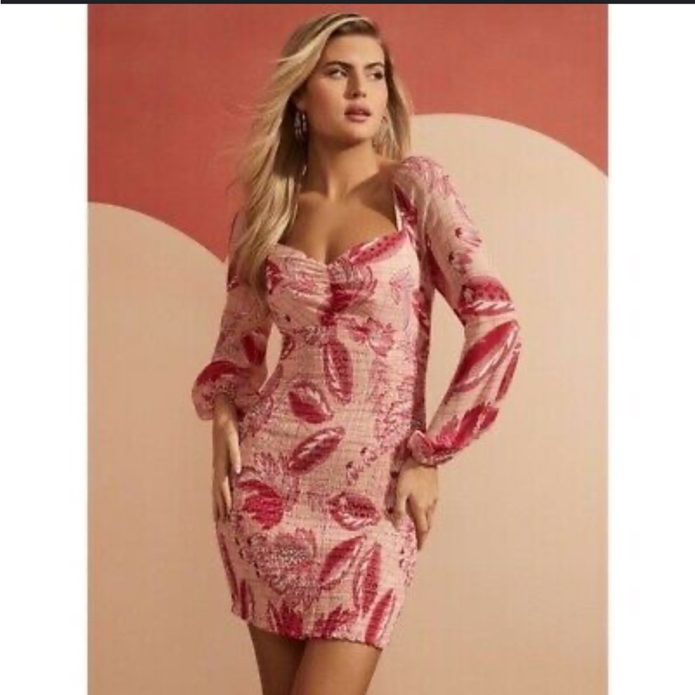 Guess Cyprus smoked printed dress - Picture 2 of 13